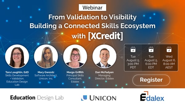 Edalex Webinar Connected Skills Ecosystem XCredit