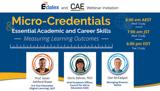 Edalex - CAE Micro-credentials Measuring Learning Outcomes Webinar_Edalex CAE Webinar Invitation